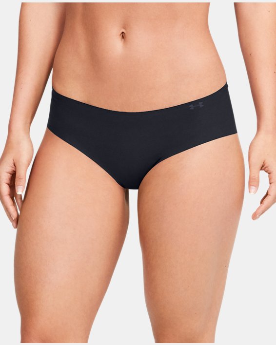 Ropa Interior UA Pure Stretch Hipster para Mujer (Paquete de 3), Black, pdpMainDesktop image number 0